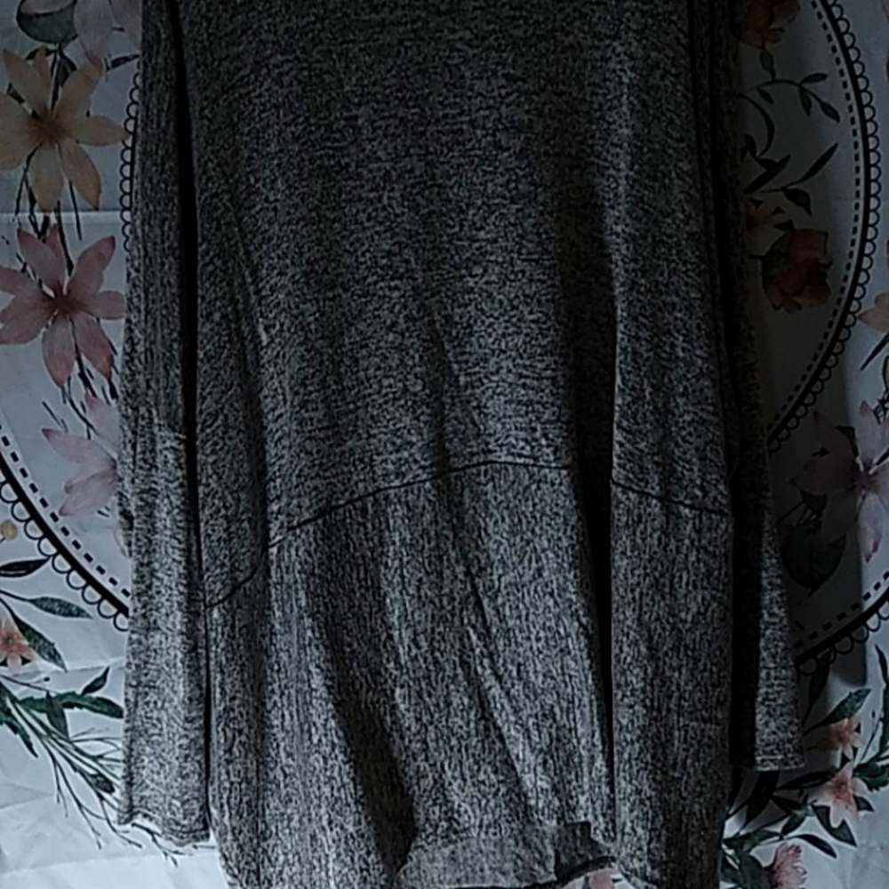 MW Marled Pink and Black Top